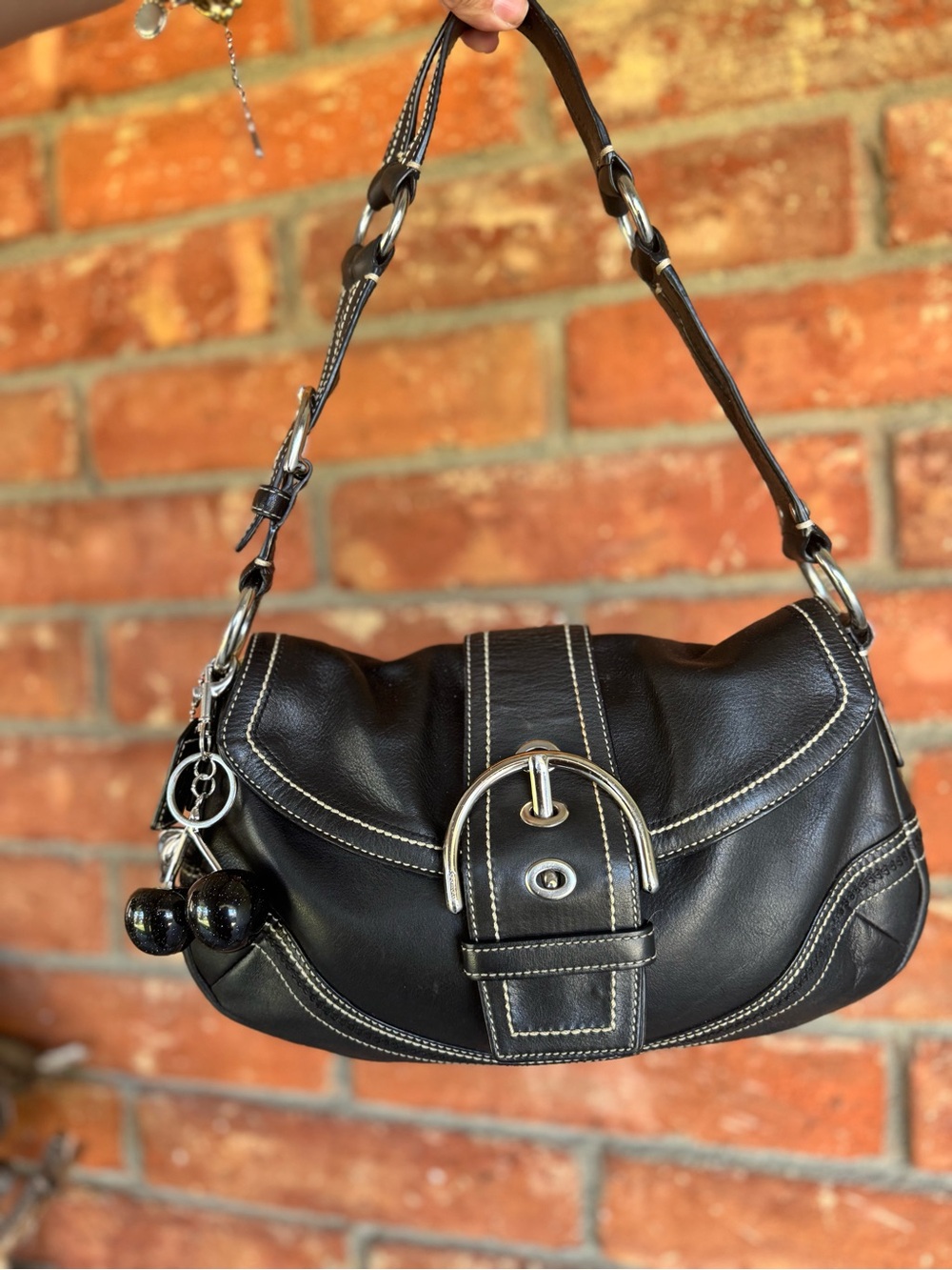 Coach Black SoHo large with buckle